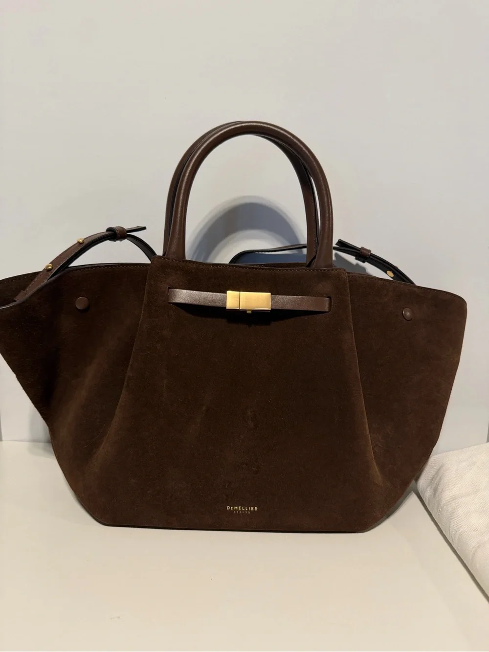DeMellier New York Midi suede tote bag